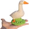 7" 3D Printed and Painted Desk Goose Ornaments Desktop Toys Desktop Accessories Office Accessories Lawn Ornament Lawn Statue Farm Plastic White Statue Desktop Adornment Goose - Play on Porch Goose view 1