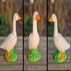 7" 3D Printed and Painted Desk Goose Ornaments Desktop Toys Desktop Accessories Office Accessories Lawn Ornament Lawn Statue Farm Plastic White Statue Desktop Adornment Goose - Play on Porch Goose view 2
