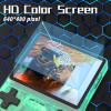 FVBADE[30000 in 1] R40S PRO Handheld Game Console 3.5 inch IPS Screen Mini Retro Console 3800mAh Portable Pocket Arcade 45+ Mainstream Emulator 256G TF Card Transparent.(Green) view 3