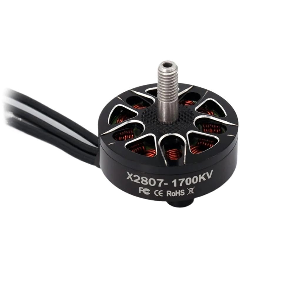 Brushless Motor 2807 1300KV 1500KV 1700KV 2-6S 4mm Shaft Motor Compatible with RC Racing Drone Multicopter Compatible DIY Upgrade Parts(1Pc 2807 1300KV)