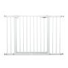 115-134.6" Wide Baby Gate for Stairs, Mom's Choice Awards Winner-Self Closing Dog Gate Indoor for Doorways, No Drilling Pressure Mounted Pet Gates for Kids, Easy Walk Through Safety Gate, White. view 1
