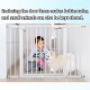 115-134.6" Wide Baby Gate for Stairs, Mom's Choice Awards Winner-Self Closing Dog Gate Indoor for Doorways, No Drilling Pressure Mounted Pet Gates for Kids, Easy Walk Through Safety Gate, White. view 4