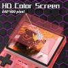 FVBADE[30000 in 1] R40S PRO Handheld Game Console 3.5 inch IPS Screen Mini Retro Console 3800mAh Portable Pocket Arcade 45+ Mainstream Emulator 256G TF Card Transparent.(Red) view 2