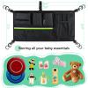 Stroller Wagon Cargo Net,Double-Layer Side Pockets Attachment for WONDERFOLD,Foldable Mesh Sorting Organizer Bag with Extra Storage Space view 2