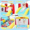 Bounce House with Blower & Slide, (10FT X 10FT X 7FT) Kids Bouncy Castle for Indoor/Outdoor Play, Birthday Parties, Backyard Fun Inflatable Bounce House for Kids 3-6, Jump House for Toddlers view 2