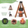 Kids Camping Toy Set, Pretend Play Cooking Set with Spray Stove, Food Toys, Tableware, Outdoor Toddler Campfire Toys for Ages 3+ view 2
