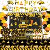 162 Pcs Construction 1st Birthday Party Supplies Dump Truck One Tableware Includes Backdrop, Hanging Swirl, Banner, Plates, Cups, Tablecloth for Boys Im Digging Being 1 Birthday Party Decorations view 1