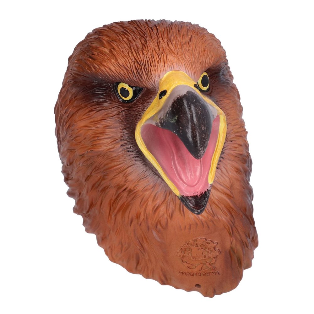 Bald Eagle Hand Puppet Realistic Open Movable Mouth Interactive Bird Head Hand Puppet