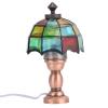 1:12 Dollhouse LED Desk Lamp Miniature Table Lamp with Umbrella Shaped Lampshade view 1