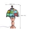 1:12 Dollhouse LED Desk Lamp Miniature Table Lamp with Umbrella Shaped Lampshade view 3