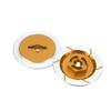 RiToEasysports 4pcs RC Car Brake Disc, Aluminum Alloy RC Wheel Brake Disc Upgrade Parts for HSP 94123/R31 1/10 Car (Yellow view 2