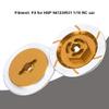 RiToEasysports 4pcs RC Car Brake Disc, Aluminum Alloy RC Wheel Brake Disc Upgrade Parts for HSP 94123/R31 1/10 Car (Yellow view 4
