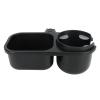 2 in 1 Drink Holder, Stroller Snack Holder, Universal Stroller, Black, Stroller Snack Holder Kids, Travel, Daily, Black view 1