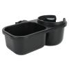 2 in 1 Drink Holder, Stroller Snack Holder, Universal Stroller, Black, Stroller Snack Holder Kids, Travel, Daily, Black view 3