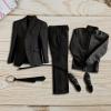 1/6 Scale Male Action Figure Outfit Collection for 12 Inch Dolls, Black Shirt view 2