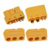 5 Sets of New ; XT60(2+4); High Current Aviation Plug, 4 Signal Pins; XT60(2+4)-M (Male Head) XT60(2+4)-F(Female Head) view 1