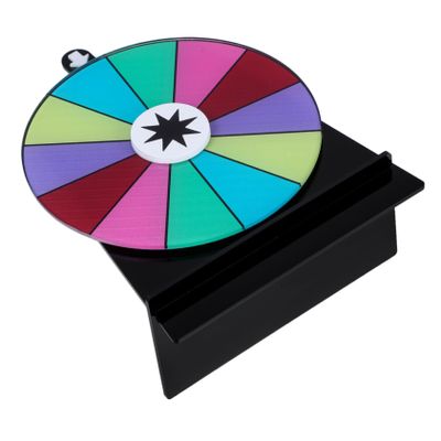 BRIGHTFUFU Acrylic Dry Erase Roulette Wheel Prize for Parties and Gatherings Interactive Turntable Game for Engaging Fun and Changeable Prizes