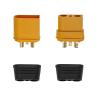 5 Sets of,XT90I-M;XT90I-F,Model Airplane Plug, with Signal Pin, Male and Female Heads, Yellow;XT90(2+2-M;XT90(2+2)-F view 1