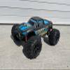 1:16 Scale Storm RC Monster Truck, 4WD Off-Road Remote Control Car, Brushed Motor, RTR, Blue/Black view 2
