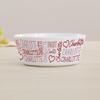 Personalization Universe Repeating Name Heart Personalized Kids Bowl view 2