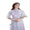 A28 Modernized tiny floral Ao Dai Vietnam No Pants | Vietnamese Traditional Ao Dai For Women | Vietnamese Dress | Ao Dai Tet Lunar New Year (S) view 1