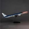 Scale Aircraft 47CM 1/157 for 777 B777 Aircraft KLM Air Airlines Model Diecast Resin Plane Passenger Aircraft Model Suitable for Display(with Light) view 1