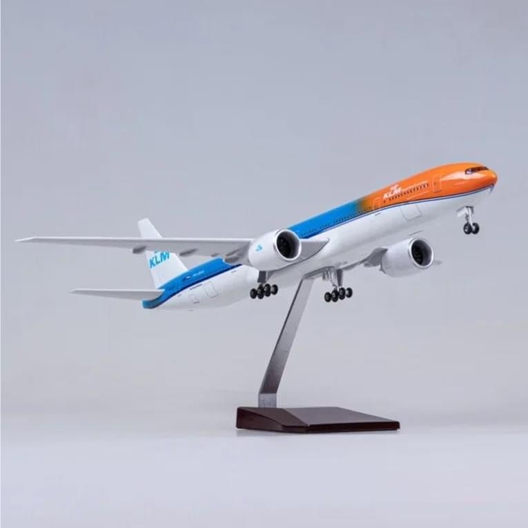 Scale Aircraft 47CM 1/157 for 777 B777 Aircraft KLM Air Airlines Model Diecast Resin Plane Passenger Aircraft Model Suitable for Display(No Light)