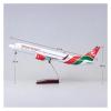 Scale Aircraft 47CM 1/85 for Kenya 737MAX B737 MAX Airline Model Diecast Resin Plane Model Passenger Aircraft Model Suitable for Display(with Light) view 2