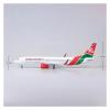 Scale Aircraft 47CM 1/85 for Kenya 737MAX B737 MAX Airline Model Diecast Resin Plane Model Passenger Aircraft Model Suitable for Display(with Light) view 3
