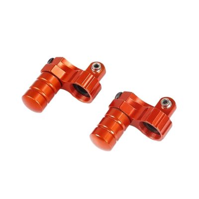 CNC Alloy Front or Rear Piggy Back Reservoir Shock Cap for 1/5 for Ro-Van for BA-JA 5B 5T 5SC RC CAR Racing Toys Parts(Front Orange Red)