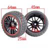 for HSP for Tamiya for HPI for Kyosho for Sakura 94122 94123 for D3 4 for CS 1/10 On-Road Car Tires 26 * 64MM Plastic Wheel Rim Rubber Tyre RC Vehicle Wheels Tires(B) view 2