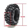 for Axial for SCX10 4pcs 1.9 Inch RC Crawler Car Tires Tyres with Aluminium Alloy Wheel Hub for 96mm RC Vehicle Wheels Tires(Blue) view 2