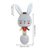 Baby Soft Rattles Shaker, Infant Developmental Hand Grip Baby Toys, Cute Plush Hand Shaker Toy for 3 6 9 12 Months, Rabbit view 2