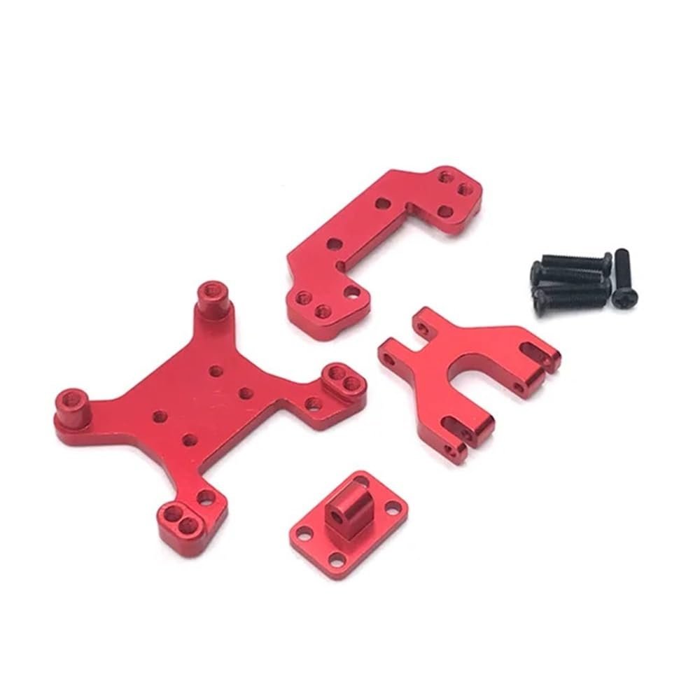 DUHWQ Metal Upgrade Shock Brackets Compatible with Front and Rear Compatible with 1/12 124018 124016 RC Car Parts(RED)
