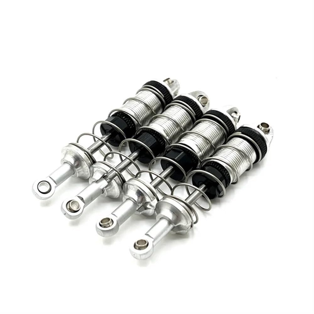 DUHWQ Metal Hydraulic Spring Shock Absorber Upgrade Compatible with 1/10 Scale 104072 Remote Control Car Spare Parts Compatible(Silver)