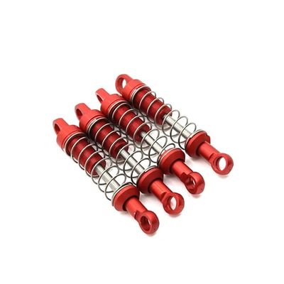 DUHWQ Metal Enhanced External Spring Shock Absorber Non Hydraulic Compatible with 1/12 Scale MN Model Compatible RC Car Parts MN168 MN78 New99S(RED)