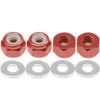 4 Pieces Wheel Hex Lock Nut Replacement Parts Compatible with 1/14 144001 RC Drift Car Accessories(RED) view 2