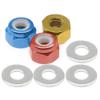 4 Pieces Wheel Hex Lock Nut Replacement Parts Compatible with 1/14 144001 RC Drift Car Accessories(RED) view 3