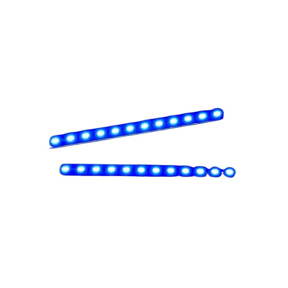 24 LED Chassis Light Lamps Compatible with 1/10 1/8 Scale RC Drift Buggy Crawler Model Compatible Accessories(Blue)