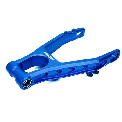 BeaxTurbo Racing Upgrade Parts CNC Aluminum #7075 Rear Swing Arm for LOSI PROMOTO mx 1/4 LOS264000 (Blue)