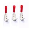 BJXKHFPIV PBDD terminals Series 100PCS/Bag Blue Yellow red Piggy Back disconnector Cable Connector Wire terminals pre-Insulating terminals (Red-PBDD1.25) view 1