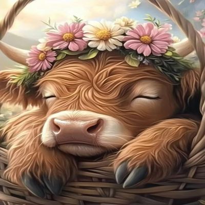 1000 Piece Classic Jigsaw Puzzle - Little Yak in a Basket Wood Rounded Corner Puzzle - Beautiful Package - Home Decor - Festive Days Best Gift for Adults