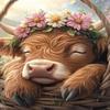 1000 Piece Classic Jigsaw Puzzle - Little Yak in a Basket Wood Rounded Corner Puzzle - Beautiful Package - Home Decor - Festive Days Best Gift for Adults view 1