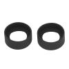 2 Pieces Stereo Microscope Eyepiece Eyeshields Rubber for 40-42mm Interface, Comfortable Rubber Material, Microscope Replacement Part, Rubber Flat Angle Eyepiece Guard for view 2