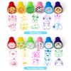 100 Pcs Assorted Stamps for Kids Self-Ink Stamps (100 Different Designs, Dinosaur, Zoo Safari, butterfly, space, ) for Party Favor, Carnival Prizes, School, Easter Egg Stuffers, Halloween, Christmas view 4