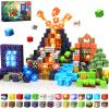 150 pcs 0.8inch Magnetic Blocks with 24 Light Blocks - Easter Toys for Kids, Boys and Girls, Magnetic Building Blocks Cubes, Stacking Magnets, Birthday Gifts for Boys and Girls Age 3+ Years Old view 1