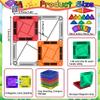 Felikray 100pcs Mini Magnetic Tiles, Travel Kids Toys STEM Magnet Toy for Toddler Magnetic Blocks Building Preschool Learning Sensory Montessori Toy for 3+ Year Old Boys and Girls view 2