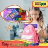 Felikray 100pcs Mini Magnetic Tiles, Travel Kids Toys STEM Magnet Toy for Toddler Magnetic Blocks Building Preschool Learning Sensory Montessori Toy for 3+ Year Old Boys and Girls view 4