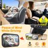 AMTIFO Shatterproof Baby Car Mirror - 360 Adjustable Rearview Mirror for Rear-Facing Car Seats, Clear Wide-Angle View, Easy Tool-Free Installation,Child Safety & Peace of Mind view 2