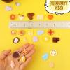 50 PCS Miniature Food Eggs Cake Milk Ice Cream, Mini Pretend Play Kitchen Cooking Game Party Accessories Toys for Dollhouse Landscape view 2